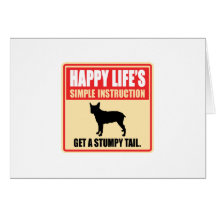 Stumpy Tail Cattle Dog Greeting Cards
