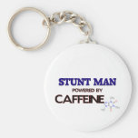 Stunt Man Powered by caffeine Key Chain