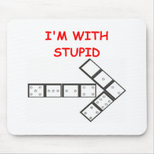 STUPID dominoes Mousepads