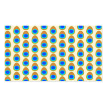 Stylised Peacock Feather Pattern. Business Card Templates