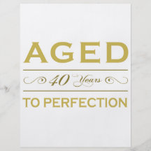 Stylish 40th Birthday Gifts Full Color Flyer