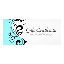 STYLISH & BOLD GIFT CERTIFICATE CUSTOM RACK CARDS