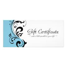 STYLISH & BOLD GIFT CERTIFICATE RACK CARD