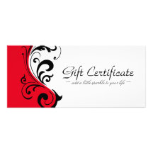 STYLISH & BOLD GIFT CERTIFICATE RACK CARD TEMPLATE