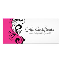 STYLISH & BOLD GIFT CERTIFICATE FULL COLOR RACK CARD