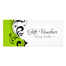 STYLISH & BOLD GIFT CERTIFICATE FULL COLOUR RACK CARD
