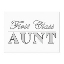Stylish Elegant Aunts : First Class Aunt Canvas Prints
