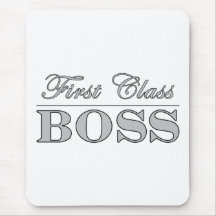Stylish Elegant Gifts for Bosses First Class Boss Mouse Pads