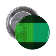 Stylish Green floral and stripes Button