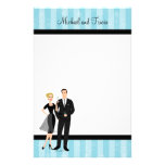 Stylish Martini Couple Stationery