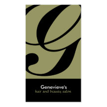Stylish Monogram Business Cards