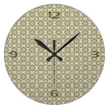 Stylish olive green Fleur de Lis repeating pattern