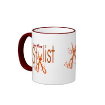 Stylist Stylish Elegant Hairstylist Design Mugs