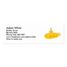 Submarine boat business card templates