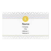Subtle Grey Chevron Business Card