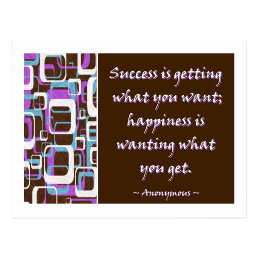 Success Is... Postcard