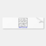 Sudoku Puzzle Bumper Sticker
