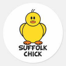 Suffolk Virginia Chick Stickers