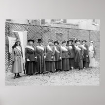 Suffragette Pickets: 1917 Print