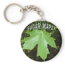 SUGAR MAPLE TREE LEAF keychains