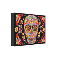 Sugar Skull Art on Canvas - Ready to Hang! canvas prints
