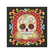 Sugar Skull Wall Art on Gallery-Wrapped Canvas canvas prints