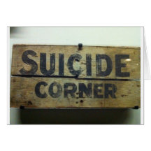 Suicide Corner Greeting Cards