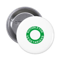 Suitable For Vegetarians Button