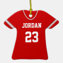 Sullivan Redskins Custom Sports Jersey Christmas Ornament