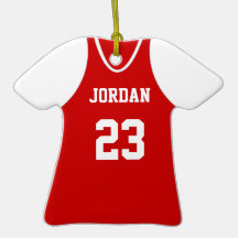 Sullivan Redskins Custom Sports Jersey Christmas Ornaments