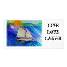Summer Breeze Custom Photo Card