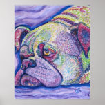 summer bulldog print
