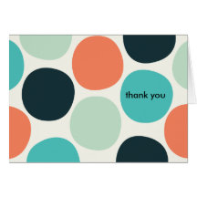 Summer Dots Thank You Note Cards