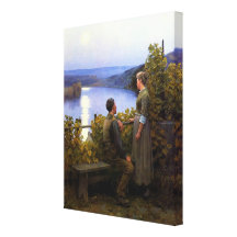 Summer Evening ~ Daniel Ridgway Knight Gallery Wrapped Canvas
