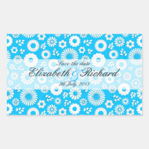 Summer floral blue Sticker