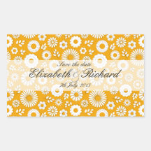 Summer floral orange Sticker