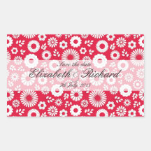 Summer floral red Sticker