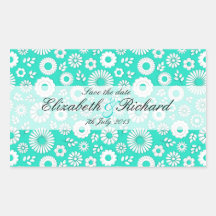 Summer floral turquoise Sticker
