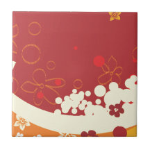 Summer Flowers Ceramic Tiles