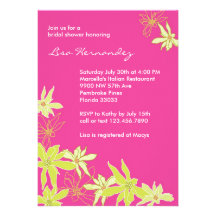 Summer Flowers Personalised Announcements