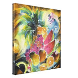 Summer Fruits Silk Art Painting Gallery Wrapped Canvas