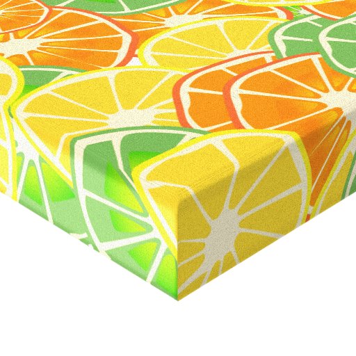 Summer Fruits Stretched Canvas Print
