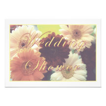 Summer Morning Daisy Wedding Shower Invitation