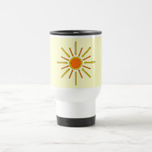 Summer sun. Yellow and orange. Coffee Mug