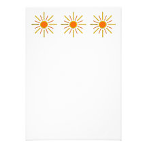Summer sun. Yellow and orange. Invite