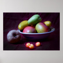 Summer Tropical Fruit Poster