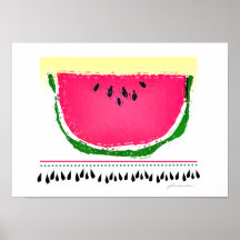 Summer Watermelon Poster