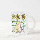Summer Yellow Labrador with Sunflowers Coffee Mugs