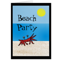 summerbeach, Beach Party Card