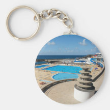 Summertime at Ribeira Grande Keychains